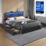 VASAGLE Doppelbett