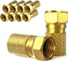 F-Stecker vergoldet