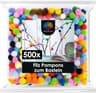 Bunte Pompons